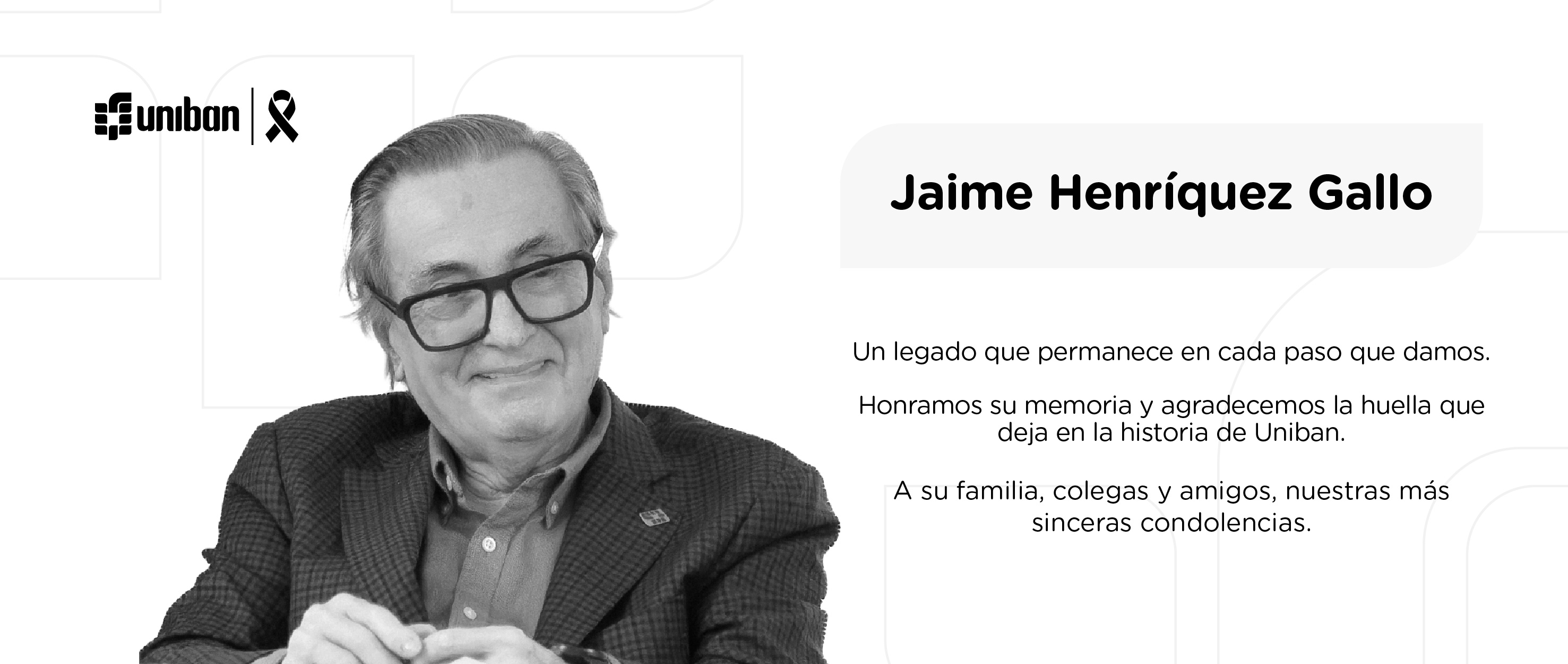 Condolencias Jaime Henríquez Gallo